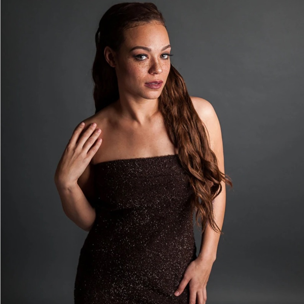 Tower Brown Mini Dress Made in USA